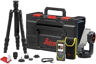 Leica Geosystems DISTO X6 Point to Point Package New, 800ft Laser Distance Measure with Bluetooth, 4X Zoom Camera, case, Tripod, DST360X Adapter