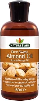 Sweet Almond Oil 150ml – 100% Pure Massage Aromatherapy Oil for Dry Sensitive or Irritated Skin – Vegan, Non-GMO, Gluten-Free – Hydrates, Soothes, Nourishes – Natural Skincare – Pack of 1