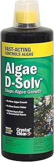 CrystalClear Algae D-Solv - EPA Registered Algaecide - 32 Ounces Treats 11,520 Gallons