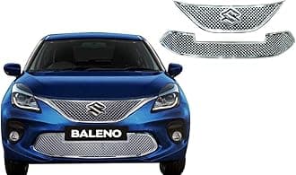 CAR SAAZ Bentley Front Chrome Grill Compatible with Baleno Type-2 (2019-2021)
