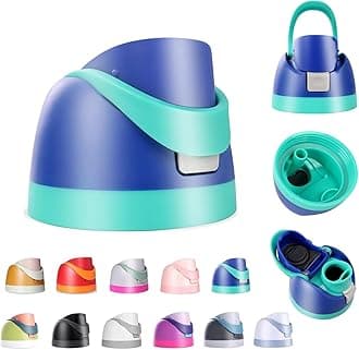 Ruzkq Replacement Lid for Owala Freesip, Compatible with Owala Cup 16oz 24oz 32oz 40oz, One Button Water Bottle Top Lid for Owala Freesip, Leakproof, BPA-Free (Dark Blue)