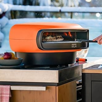 Everdure KILN R Series 2-Burner Gas Pizza Oven - 16” Restaurant Quality Pizza In Under 2 Minutes - Backyard, Portable Pizza Oven for Families, Entertainers & Pizza Enthusiasts, Cooks More Than Pizza