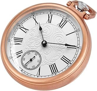 Alwesam Resistance Full Steel Pocket Watch Mechanical Hand Wind Antique Clock Honed Stainless Original with Chain & Box