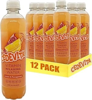 Cedevita Multivitamin Drink Healthy and Sweet Refreshing Vitamin Drink Powder Mix Lemon & Power Garnet with 9 Essential Vitamins Energy Drink - Pack of 12, 0.5 L