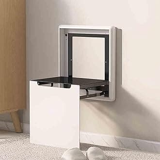 Folding Chair, Wall-Mounted Folding Stool Chair, Wall Seat Folding With Support Legs Saving Space Suitable For Various Occasions(A1)