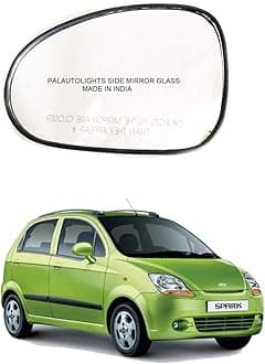 Spark Left Side Mirror Convex Curved Glass/Side Glass-Left/Passenger Side