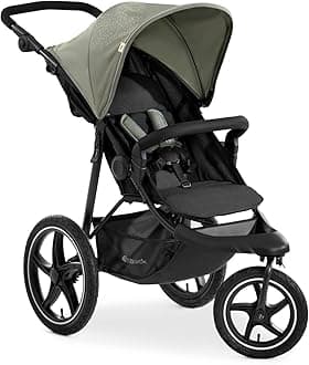 Hauck Runner 2, Mickey Mouse Olive - Robust All Terrain Buggy, XL Pneumatic Air Wheels, Jogging & Running Style Pushchair, with Raincover