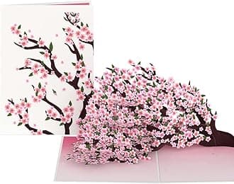 Lovepop Spring Pop-Up Card for Her and Him - 3D Greeting Cards for Boys, Girls, Men, Women - Cherry Blossom Branches - 5" x 7" Card - Blank Note Card & Envelope Included