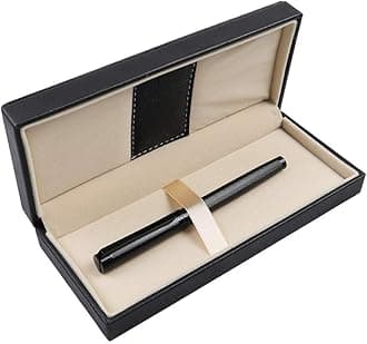 Pemmeed Rollerball Pen Liquid Ink Pens for Women Luxury Box Gel Pen Black Ink Fancy Pen Refillable for Executive Office,Professional,Birthday Nice Pens G8 (Black)