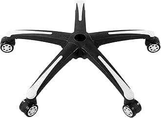 Sponsored Ad – VEVOR Office Chair Base Replacement, 28", 2500 lbs Static Load, Heavy Duty Universal Computer Desk Chair Stool Base Part with 5 Casters and Reinforced Legs, Desk Chair Base Replacement, Black + White