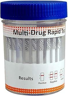 Recruitment Urine Drug Testing Kit - Cannabis, Cocaine, Benzos, Amphetamines, Methamphetamine & MDMA, Opiates, Methadone - Rapid Urine Drug Cup for Employers