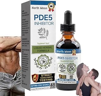Aafq Pde5 Inhibitor Supplement Drops, 60ml Natural Pde5 Inhibitors Drops for Men (60ml)