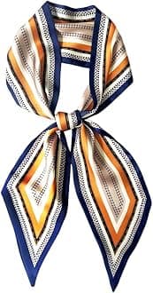 Silk Head Scarf for Hair Fashion Headwrap for Women Lightweight Neck Tie