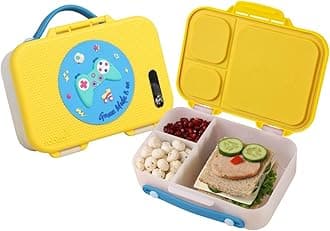 Munchbee Bento Lunch Box | 1+1 Year Brand Warranty | Tiffin Box for School | Lunch Box for Kids Boys & Girls | BPA Free, Leakproof & Durable Bento Design | 1000ml | Sparky
