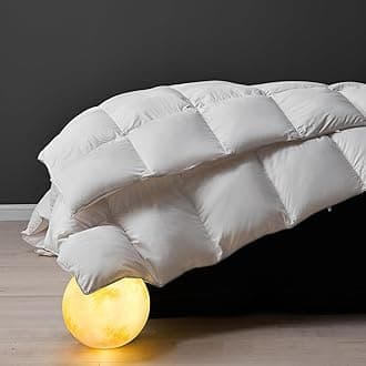 DWR Superior Luxury Feather Down Comforter Queen Size, Ultra-Soft Rose-Silk Cotton Blend Fabric, High FP All Season Medium Warmth Bed Duvet Insert(90"x90", White)