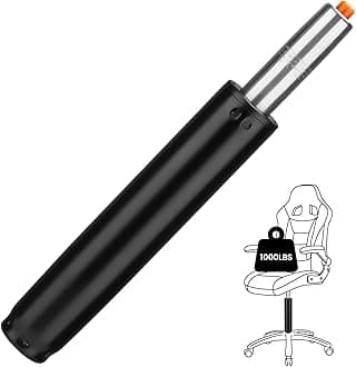 Office Chair Cylinder Replacement - Heavy Duty Class 4 Hydraulic Pneumatic Gas Lift Cylinder(12" to 18" Adjustable, 1000 lbs Capacity) - Universal Fit for Most Executive Office Chairs
