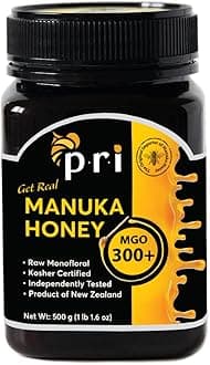 Manuka Honey MGO 300+, Elevated‑Potency Monofloral New Zealand Honey, Cool‑Processed & 100% Traceable (500g/1.1lb)