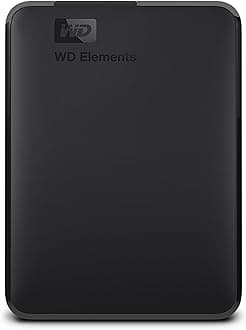 Western Digital WD Portable HDD 1TB USB3.0 Black WD Elements Portable External Hard Drive / Manufacturer 2-Year Warranty WDBUZG0010BBK-WESN Domestic Authorized Distributor Item