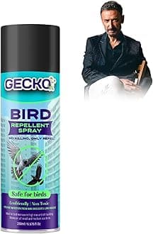 Gecko Bird Repellent Spray for Bird Control For Home And Office| Bird Control Spray | Non-Toxic Spray| Safe for Birds | Pigeon Repellent | Repels Birds - Pack of 1 (200 ML) - FORMULATION 10X