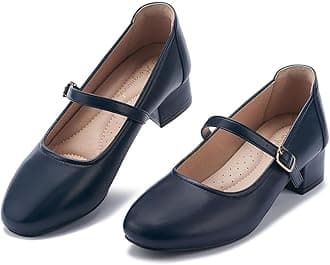 Mary Jane Shoes Women Low Heels Dress Shoes Pumps Low Heel 2 Inch Chunky Heel Mary Janes Pumps with Adjustable Ankle Strap for Women Dressy Casual