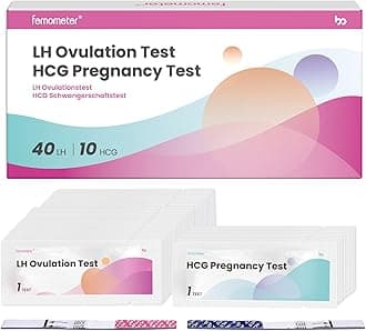 Femometer 40 Ovulation Tests and 10 Pregnancy Tests, Over 99% Accurate & Easy to Use