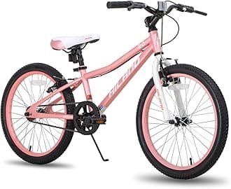 HILAND 20 Inch Kids' Bicycles Mountain Bike for Boys, Girls 5+ Years Old, Single Speed Kids Bicycles with Dual Handbrakes, Child Bike | Kids Bicycles, Dual Handbrakes, Kickstand