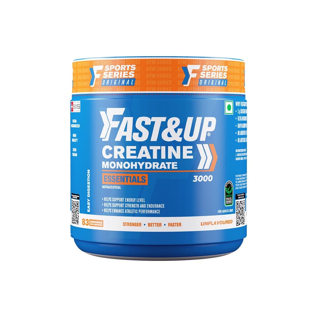 Creatine Monohydrate Powder | 100% Pure Micronized Creatine Supplement for Muscle Growth, Strength & Recovery | Unflavoured Creatine Powder, 250g (83 Servings)
