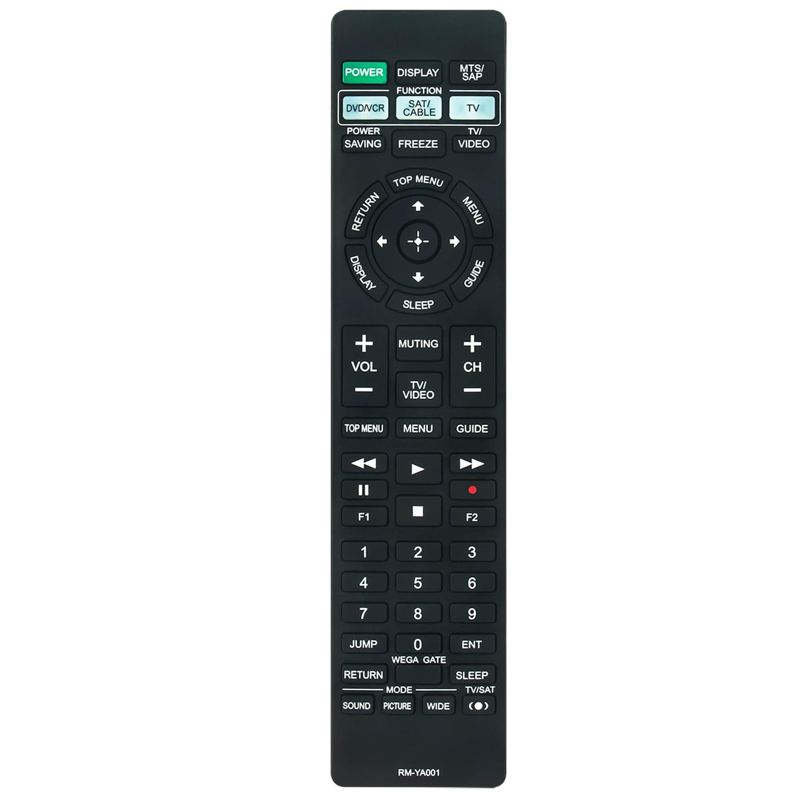 RM-YA001 Replace Remote Control Compatible with Sony Bravia LCD TV KLV-S19A10 KLV-S23A10 KLV-S26A10 KLV-S32A10 KLV-S40A10