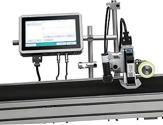 Automatic Online Inkjet Printer 7 inch Touch Screen High-Resolution Date Coder Barcodes Lot Codes Continuous Coding and Marking Machine System