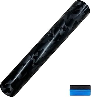 NewL Forged Carbon Fiber Camo-black Vinyl Wrap Sticker Free Bubble Air Release DIY Decal Car Auto Vehicle Morotcycle Self Adhesive (Camo-black, 30cm x 150cm)