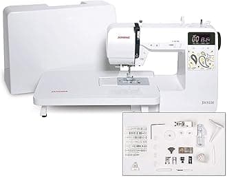 001JW8100 JW8100 Computerized Sewing Machine, Metal, White