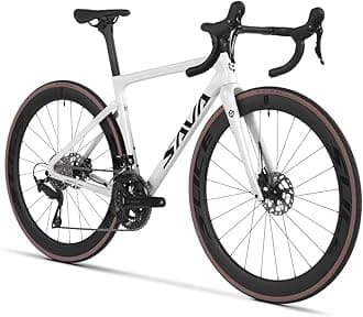 SAVADECK Carbon Road Bike,Lightweight Full Carbon Racing Bicycle with Shimano 105 R7120 24S Shift Groupset and Hydraulic Oil Disc Brake Bike