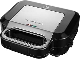 Russell Hobbs Sandwich Maker 3 in 1 Creations (Waffle maker, panini press or grill, 3 removable plates with non-stick coating, dishwashersafe parts, BPA free) 26810