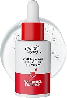 Chemist At Play 2% Salicylic Acid Face Serum | Treats Active Acne | Controls Excess Oil | Fades Acne Marks | Improves Skin Texture | 30ml