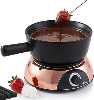 Artestia Electric Dip Warmer & Fondue Pot with Adjustable Temperature – Multi-Purpose Cheese Dip, Queso, Nacho Cheese Sauce, Gravy, Broth Fondue & Hot Fudge Warmer for Parties (Black)