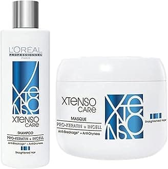L’Oréal Professionnel L'Oreal X-tenso Care Straight Shampoo 250ml & Masque 196g Combo Pack by L'Oreal Paris