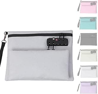 2025 New Travel Lock Bag, Cash Pouch, Travel Luggage Lock, Double Layer Anti-Theft Handbag With 3-Digit Code, TravelLock Bags for Personal Items Backpacks, Gym Bags More (Gray)