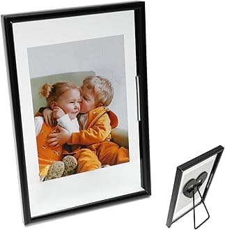 Floating Picture Frame (Black, 4"x6") , For Multiple Photo Sizes (3x5, 2x3.1x2), Classy Gift Choice for Festival, Home or Wedding Decoration