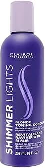 Clairol Professional Shimmer Lights Purple Conditioner | Neutralizes Brass & Yellow Tones | For Blonde, Silver, Gray & Highlighted Hair