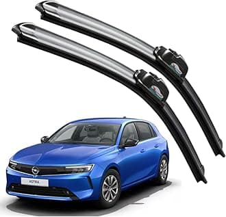CARNYX Frameless Windshield Wiper Blades, Front Car Wipers Set of 2, Noise-Free, Durable Performance Compatible with (Opel Astra (D-18,P-18))