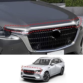 Chrome Hood Molding Trim Moulding for Mazda CX90 2024 2025 - for Mazda CX70 2025 Accessories, Front Grille Trim Protecpor Cover Guard