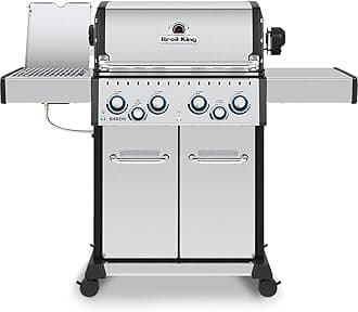 Broil King 875947 Baron S 490 Pro IR, Natural Gas (NG), Stainless Steel, Black