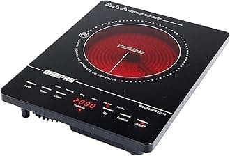 4 Digit LED Display Digital Infrared Cooker, GIC33013 | 8 Temperature Settings | 3hrs Programmable Timer | 2000W Ceramic Heating Element