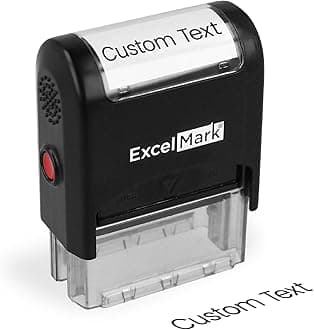 Custom One Line Stamp - Name Stamps Self Inking Personalized (Small)