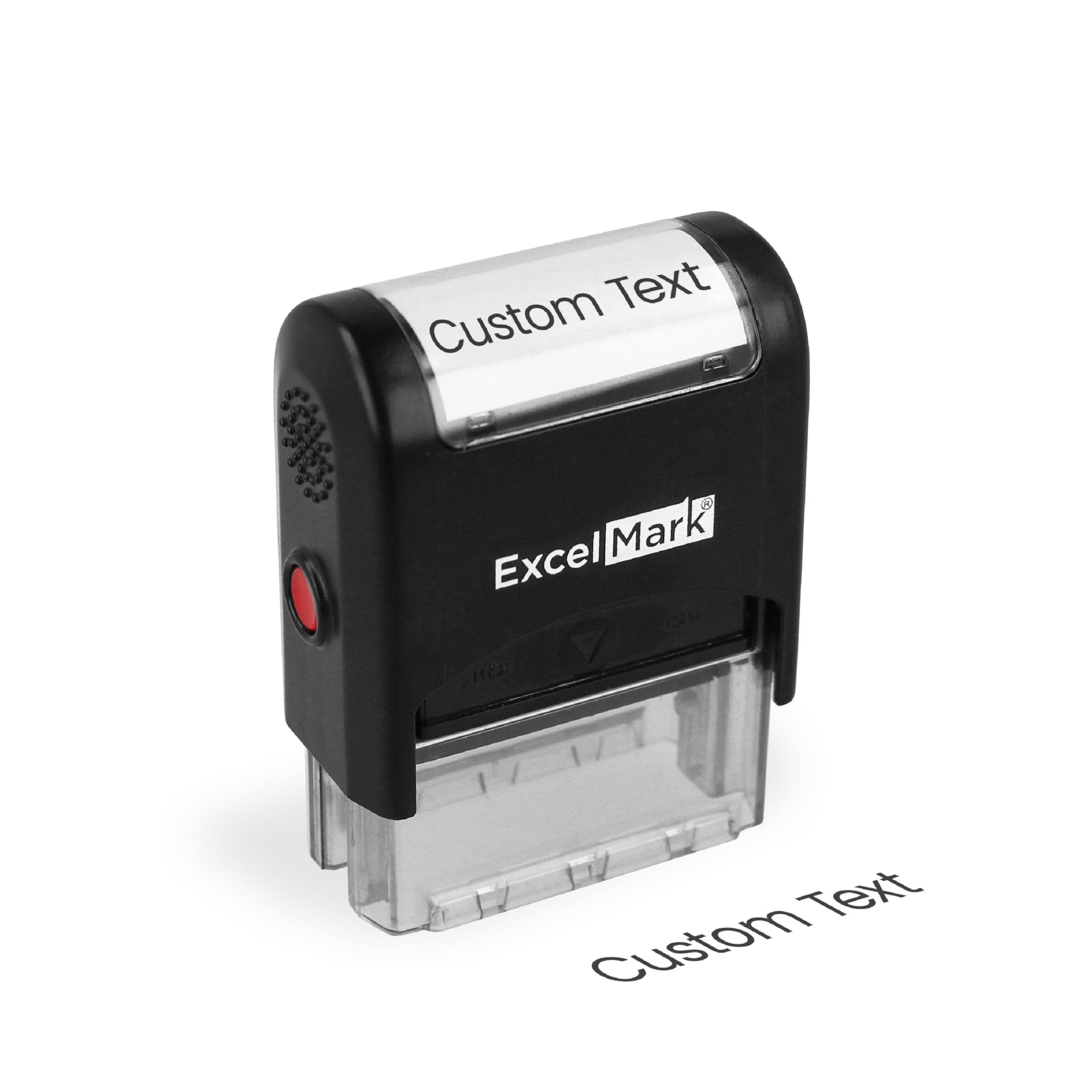 ExcelMark One Line Custom Rubber Stamp (Black)