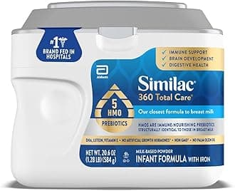 360 Total Care Infant Formula, Has 5 HMO Prebiotics, Our Closest Formula to Breast Milk, Baby Formula Powder, 20.6-oz Tub