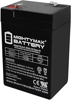 Mighty Max Battery ML4-6 - 6V 4.5AH General 00648 Sealed Non-Spillable Emergency Light WKA6-5F