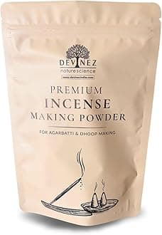Devinez Natural Jigat Powder (Litsea glutinosa) - 400gms (14.10oz) | A-Grade Binder for DIY Incense Making (Agarbatti, Cones, Doop, Sambrani)