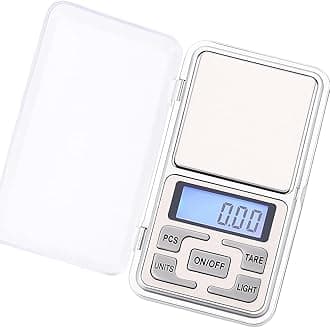 Pocket Scale, Portable Kitchen Scale, Mini Jewelry Scale, 500g x 0.01g, Tare Function, Protective Cover, Auto Off