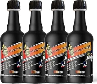 High Octane Concentrate Booster for Max Engine Power, High Mileage Performance and Efficiency; Suitable for All Petrol Vehicles (300 ml (Pack of 4))